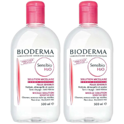 Üz Baxım Dəsti Miselyar Su Bioderma Sensibio H2O 500 ml 2-li Set