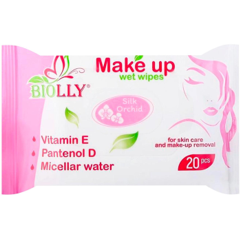 Makiyaj Təmizləyici Nəm Salfet Biolly Cream 20 ədəd