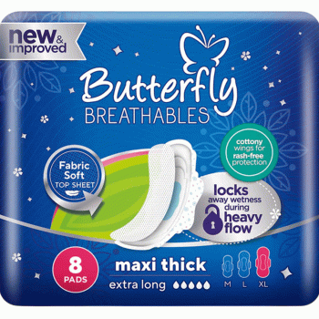 Qadın Bezləri Butterfly Breathable Sanitary Maxi Net Mesh XL 8 ədəd