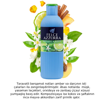 Duş Geli Felce Azzurra Berqamot Və Jasmin 650 ml