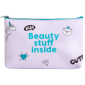 Makyaj Çantası Idc Institute Dördkünc Yazılı