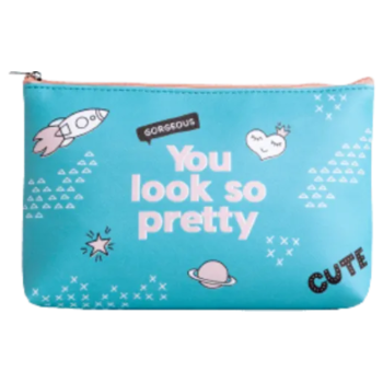 Makyaj Çantası Idc Institute Dördkünc Yazılı