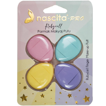 Спонжи для макияжа Nascita Rubycell Finger, 4 шт.