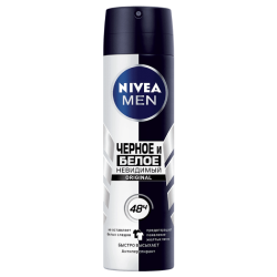 Дезодорант-спрей для мужчин Nivea Men White And Black 150 мл