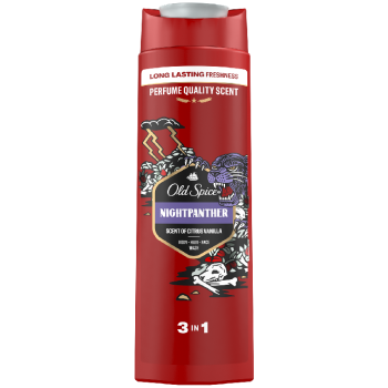 Duş Geli Kişilər Üçün Old Spice Night Panter Yenilənmiş 400 ml