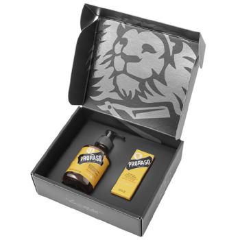 Dəst Kişilər Üçün Proraso Saqqal Baxımı Yağ Və Şampun Səndəl Və Palıd