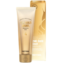 Пилинг-гель Prettyskin Total Solution 24K Золото и Улитка 150 мл