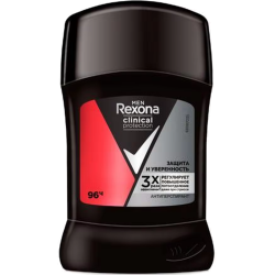 Stik Dezodorant Kişilər Üçün Rexona Clinical 96H Qoruma Və Özgüvən 50 ml