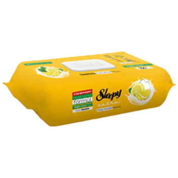 Влажные салфетки для чистки поверхностей Sleepy Extra Лимон 100 шт.