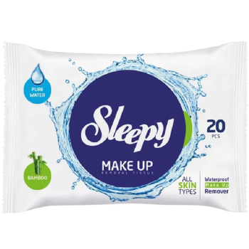 Makiyaj Təmizləyici Nəm Salfet Sleepy Bambuk 20 ədəd