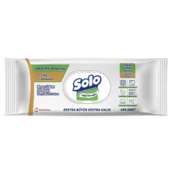 Ev Təmizlik Üçün Universal Nəm Salfet Solo 100 ədəd