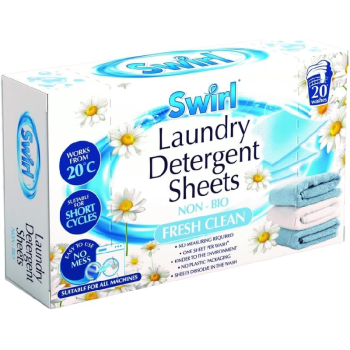 Paltar Yuma Üçün Salfetlər Swirl Fresh Clean 20 ədəd